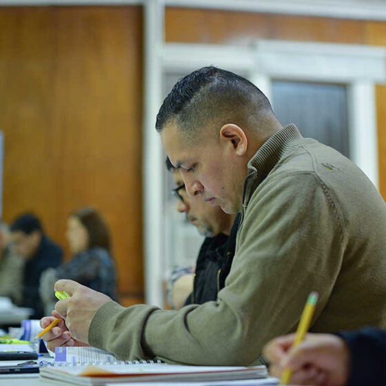 People are taking the GED-TASC exam