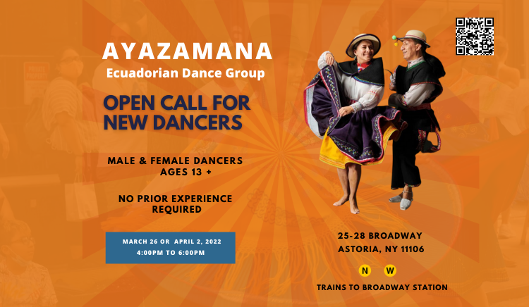Ayazamana Ecuadorian Dance Group Open Call New Dancers NY